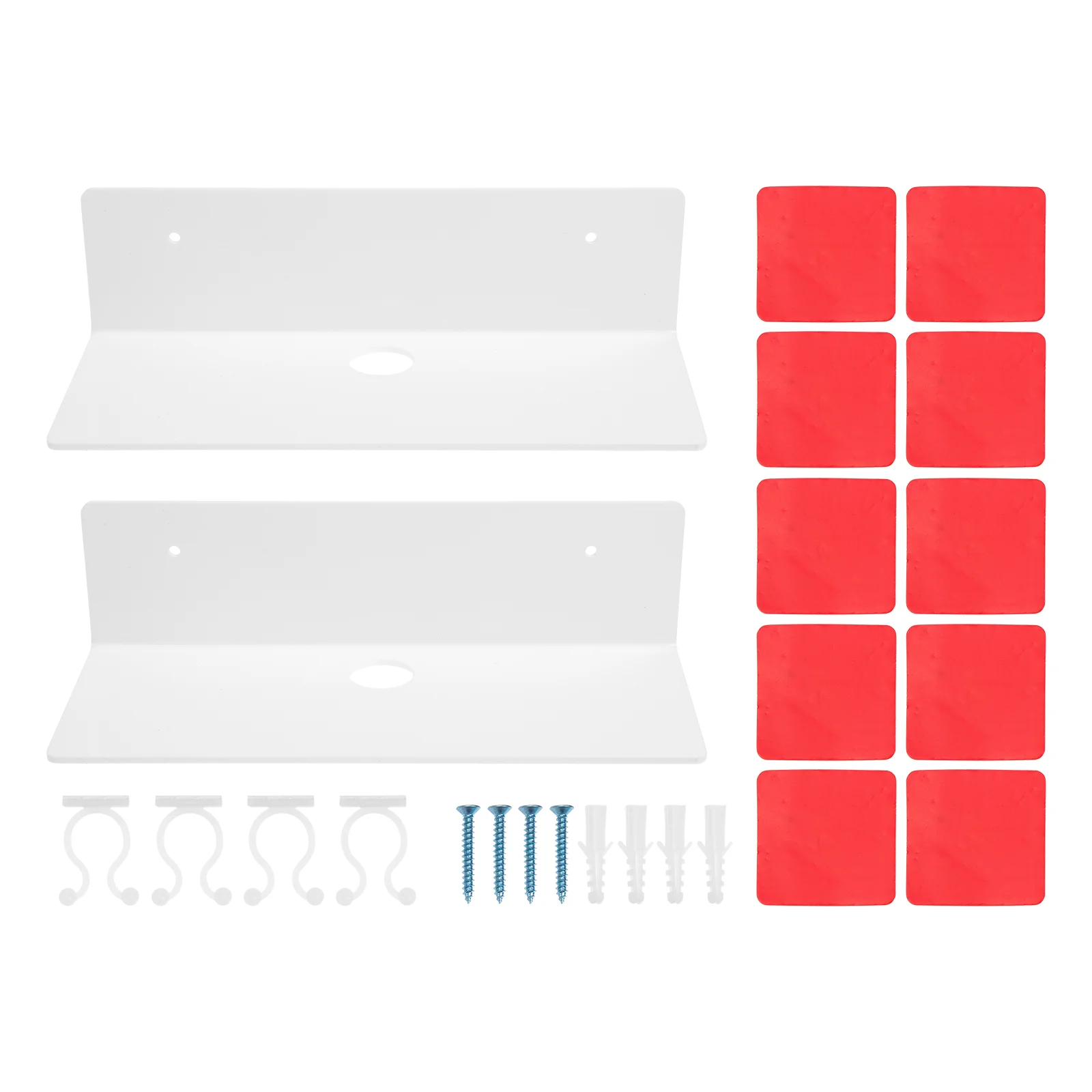 

2pcs Wall Shelf Multipurpose Wall Mounted Acrylic Shelf For Wall Living Room
