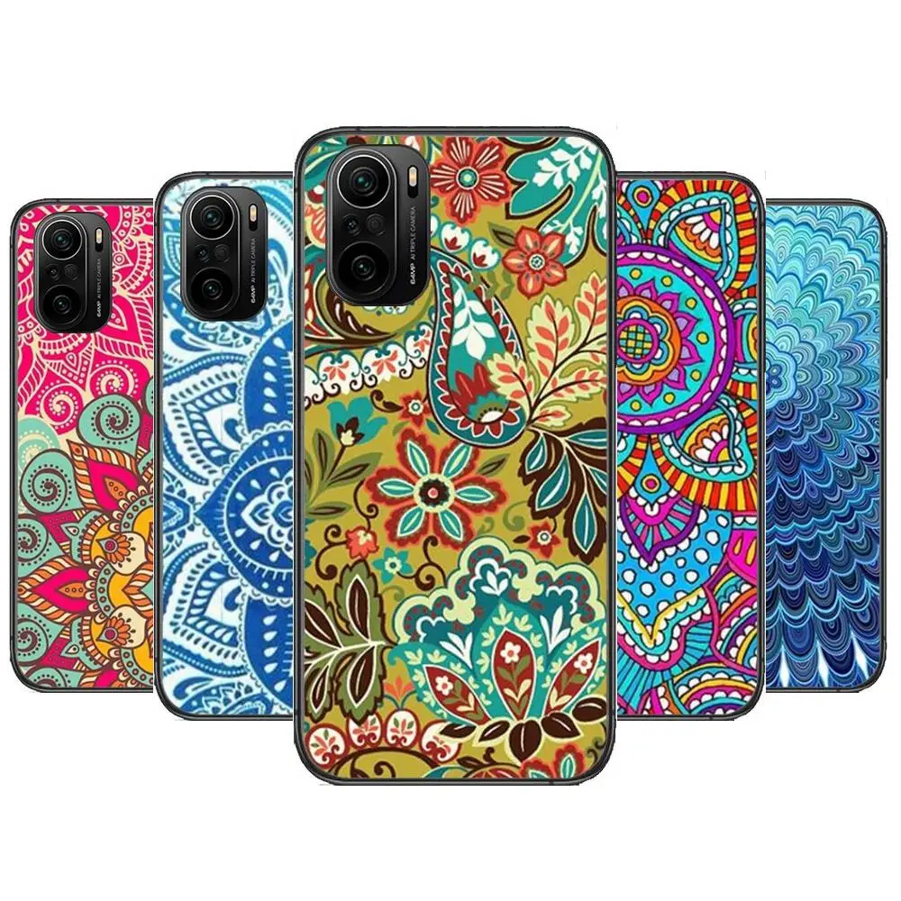 

Mandala Chakra Yoga Phone Case For xiaomi redmi POCO F1 F2 F3 X3 Pro M3 9C 10T Lite NFC Black Cover Silicone Back Prett mi 10 ul