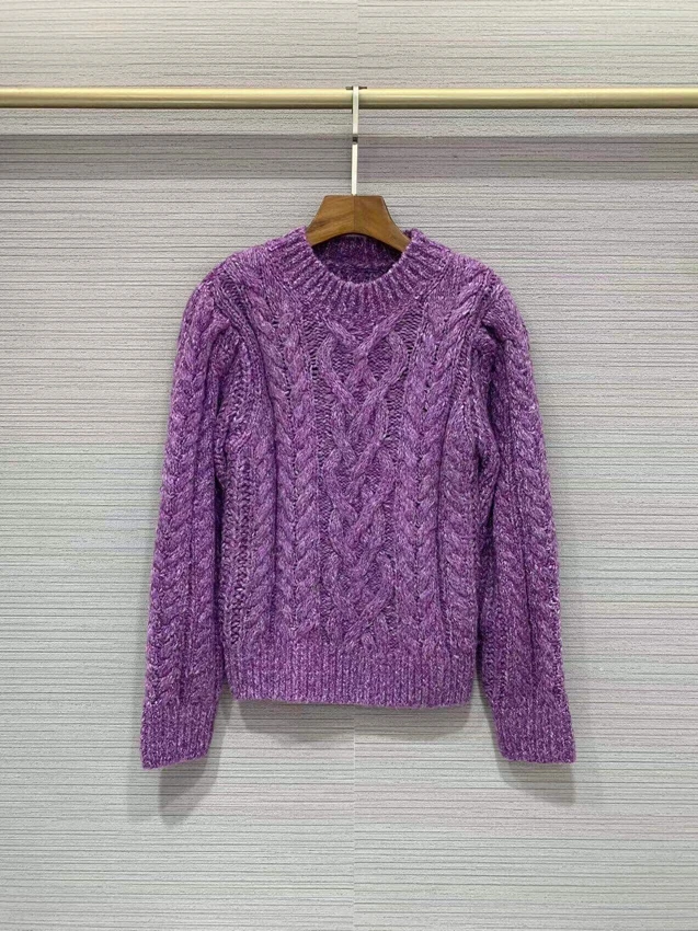 

Новинка 2022, Модный женский сексуальный плотный пуловер с длинными рукавами, простого дизайна, Повседневный свитер 925