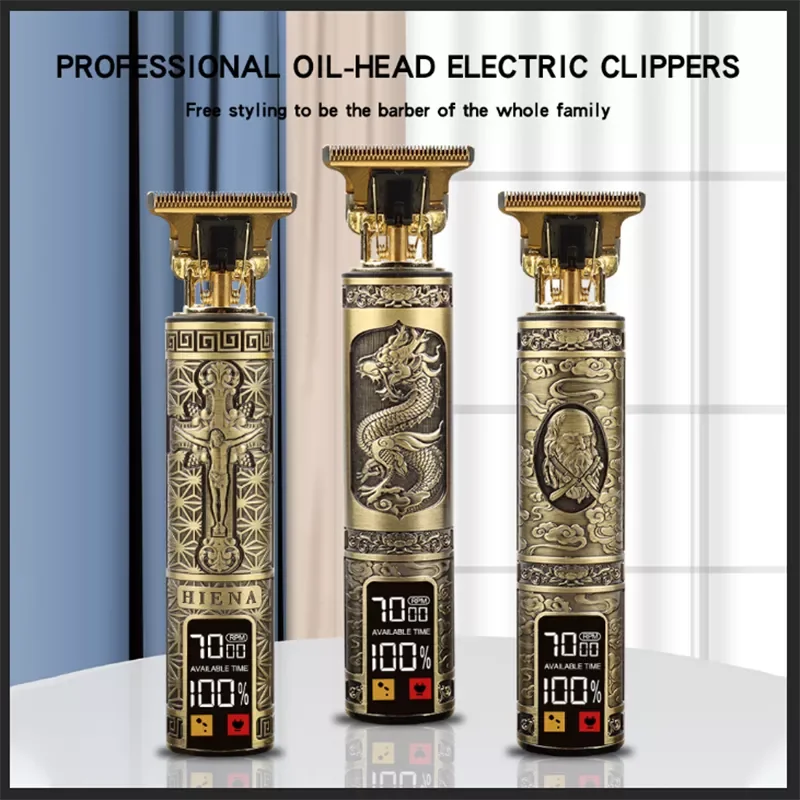 

T9 Hair Clipper Professional Electric Shaver Barber Hair trimmer machine 0mm Hair Cutting Machine for men USB Rechargeable HIENA