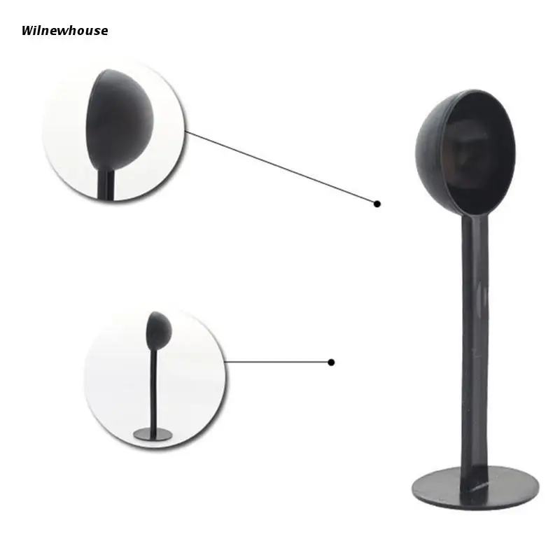 

Мерная Ложка F63A для кофейных зерен 2-в-1 с уплотнителем с круглой основой, кухонная долговечная мерная чашка с длинной ручкой для выпечки, пра...