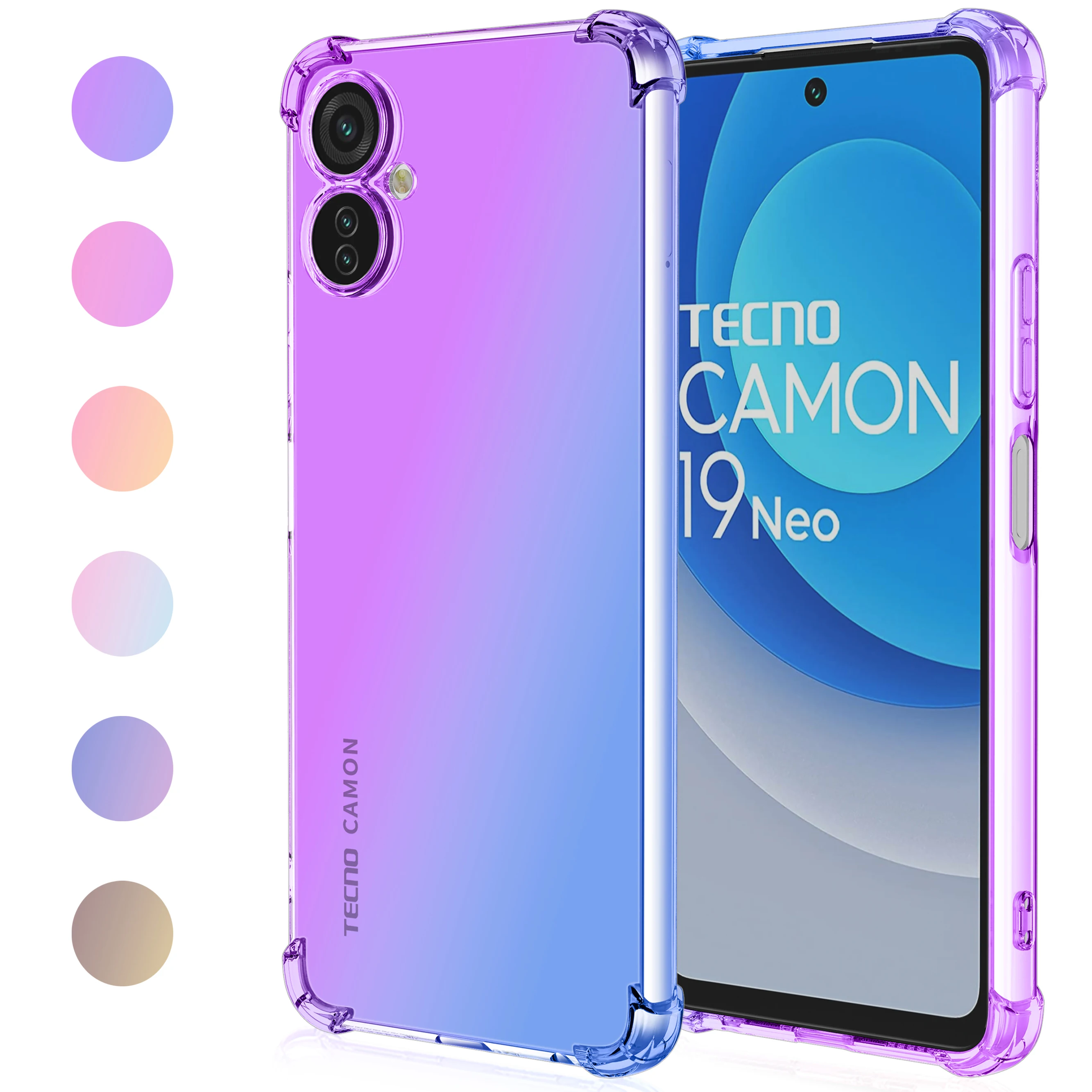

For Tecno Spark 9T Case Soft Slim TPU Back Cases for Tecno Spark 8C Pova 3 Spark 9 Pro Camon 19 Pro Camon 19 Neo Case Bumper