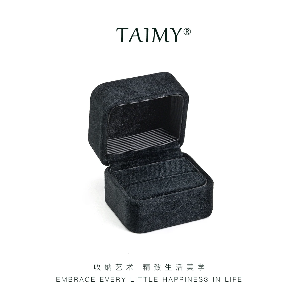 

TAIMY Коробка для обручального кольца из бархата