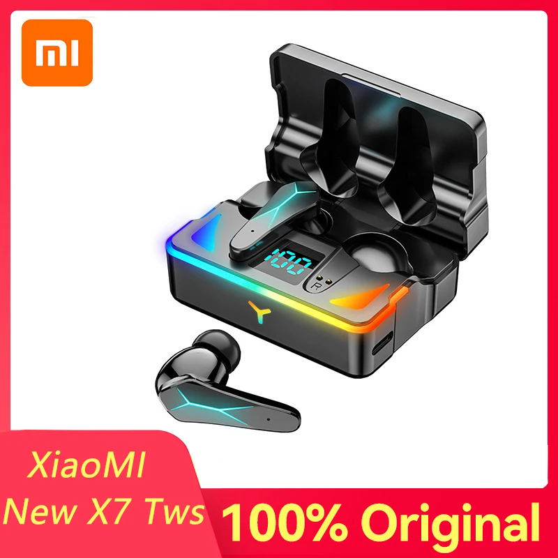 

Xiaomi NEW X7 TWS Bluetooth 5.1 Gaming Earphones Wireless Headphones HIFI Low Latency Headset Noise Reduction Earbuds with Mic