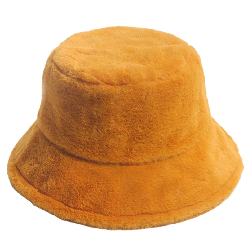 

Bucket Hat for Women Men Travel Fisherman Hat Hip Hop Fuzzy Plush Panama Cap