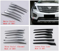 for cadillac xt5 2017 2021 front face lights fog lamps eyebrow eyelid decoration stripes strip cover trim