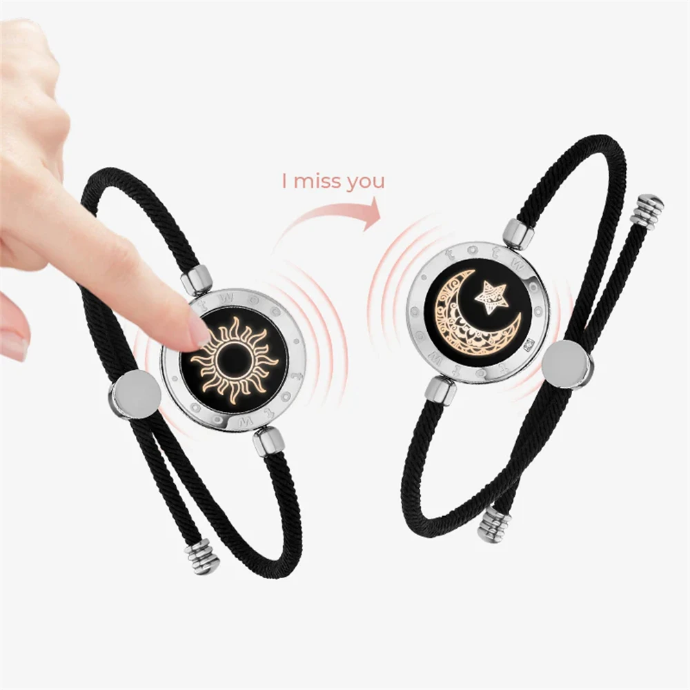 TOTWOO Браслеты на большие расстояния для пар Браслет с вибрацией и подсветкой