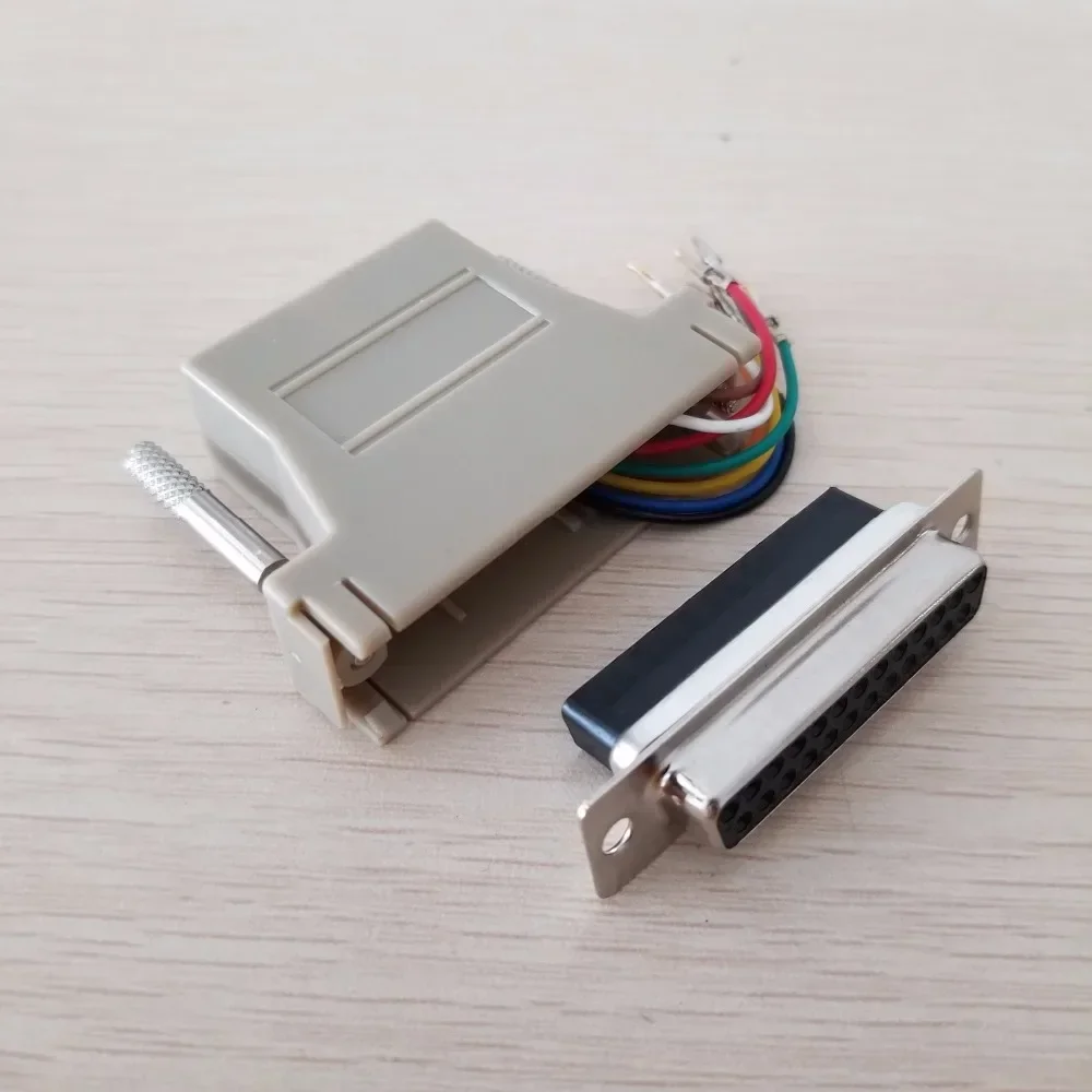 Сетевой адаптер RJ45 мама на параллельный порт разъем преобразователя RS232/DB25