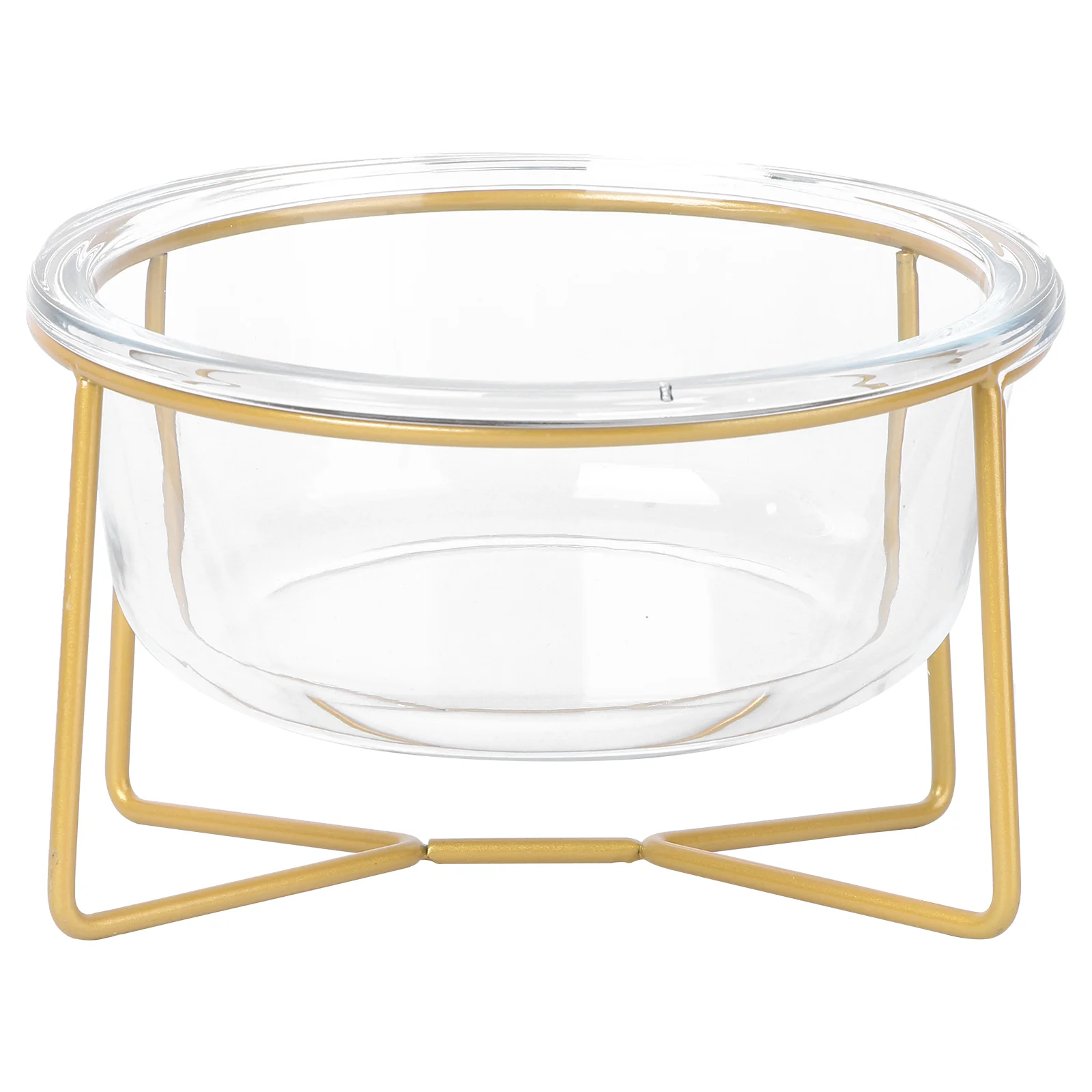 

Bowl Cat Glass Pet Dog Waterstandfeeder Bowls Feeding Elevated Raised Dishcats Clear Glasses Small Neater Custom Supply Tray