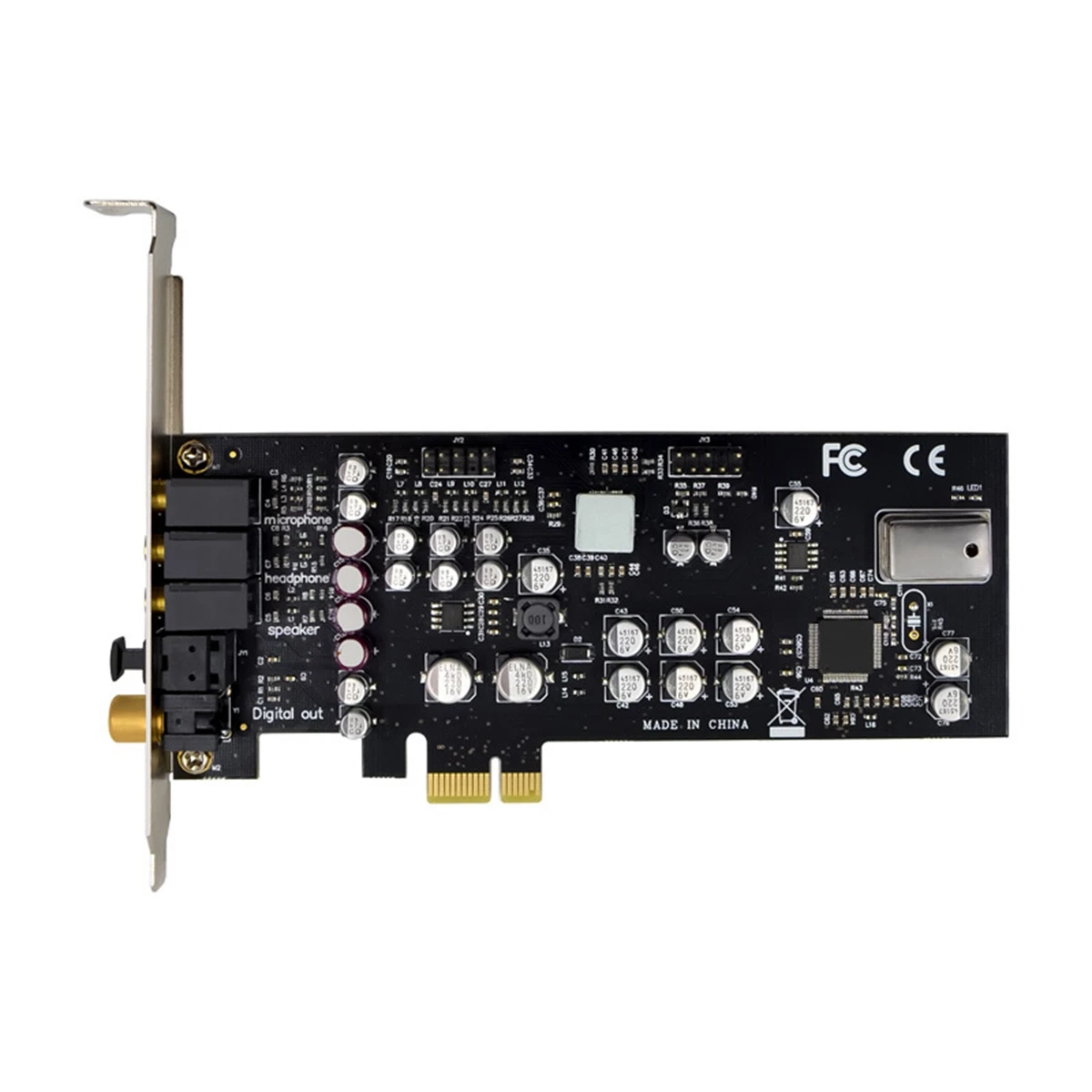 

CM8828 PCI-E X1 7.1CH Temperature Fill Sound Card Professional-Grade HD Audio and Video Gaming Equipment Expansion Card