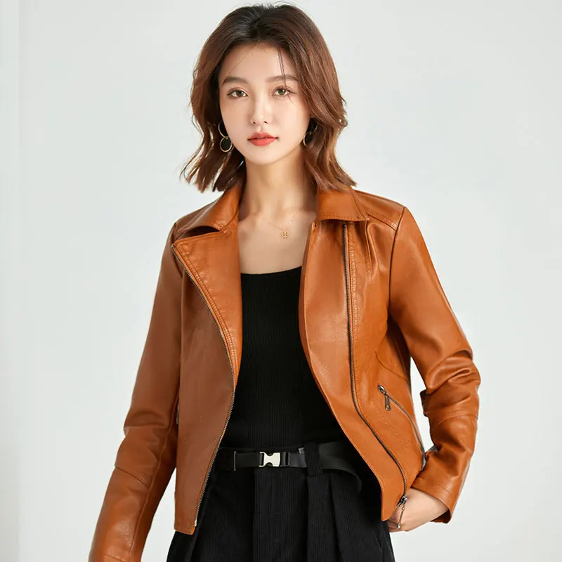 Leather Jacket Women Coats Motorcycle Coat Women's Jacket Winter Jacket Women Leather Jackets Women Jacket 2022 Korean Coats