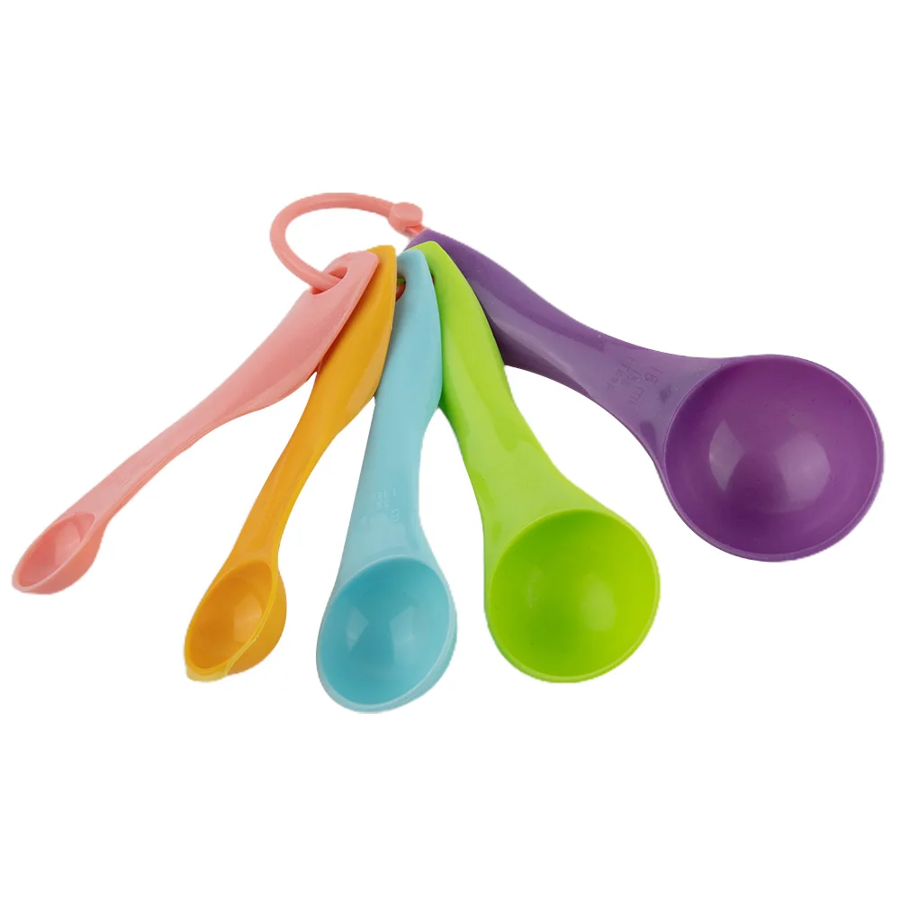 

Durable Measuring Spoon Teaspoon 1/2.5/5/7.5/15ML Cake Coffee Colorful Cooking Gift Kitchen Tool Plastic Scoop