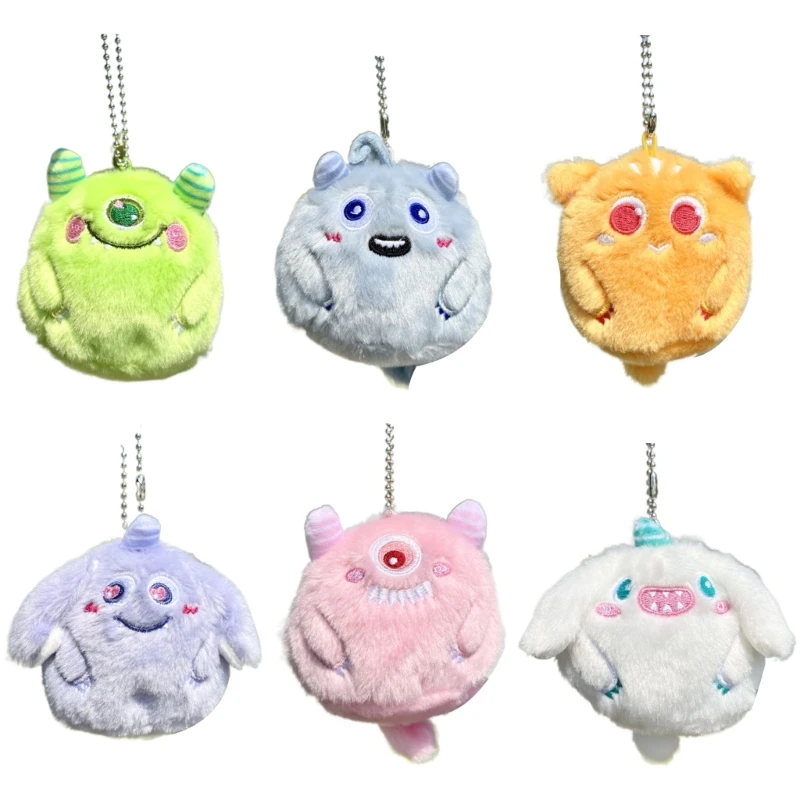 

Plush Animal Pendant Soft Keychain Ornament Cartoon Animal Key Chains