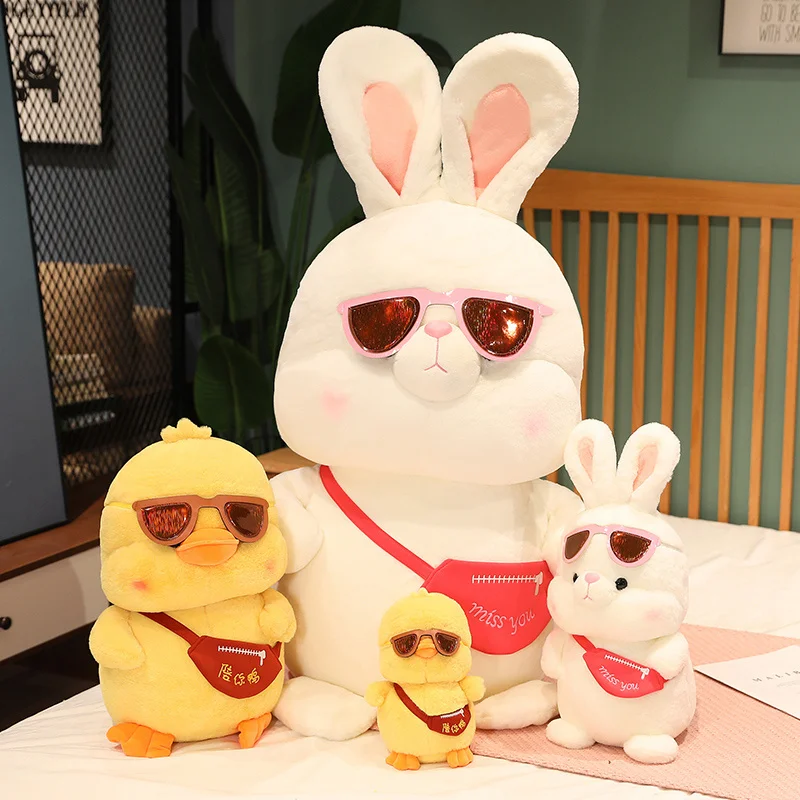 

Креативная плюшевая игрушка-кролик, утка, мягкая милая игрушка для путешествий, кукла-кролик, подушка, домашний декор, подарок на день рождения для девочек