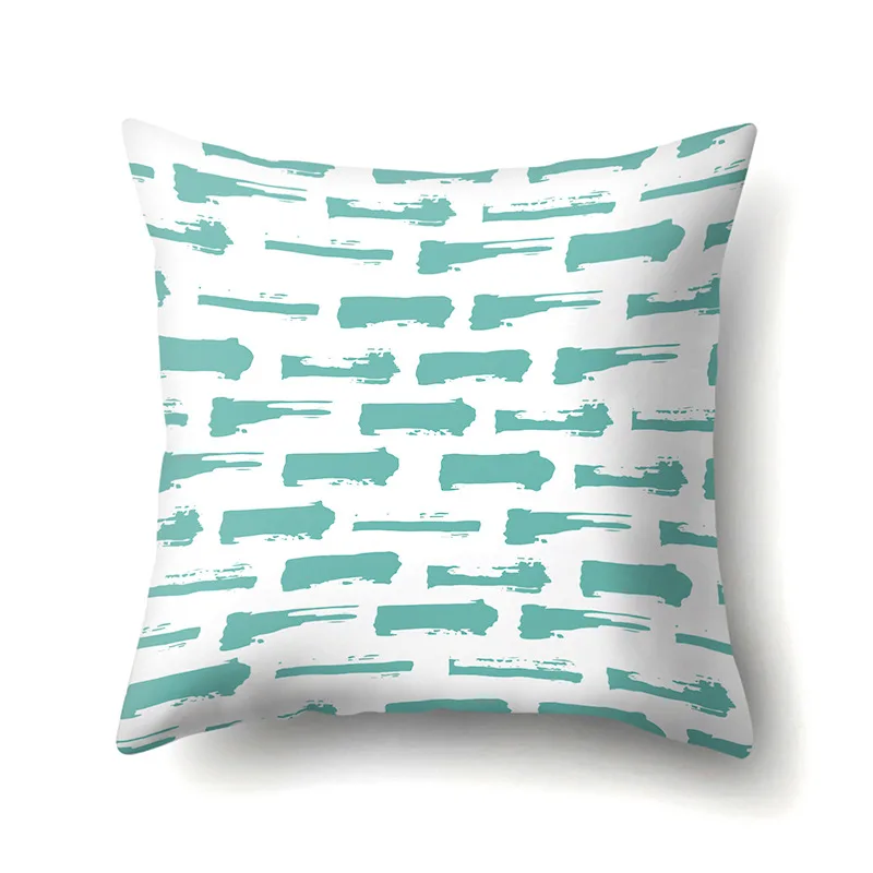 

Geometric Stripe Throw Pillow Cover Single sided Office Cushion Cover Living Room Cushion Cover Waist Pillow Cover