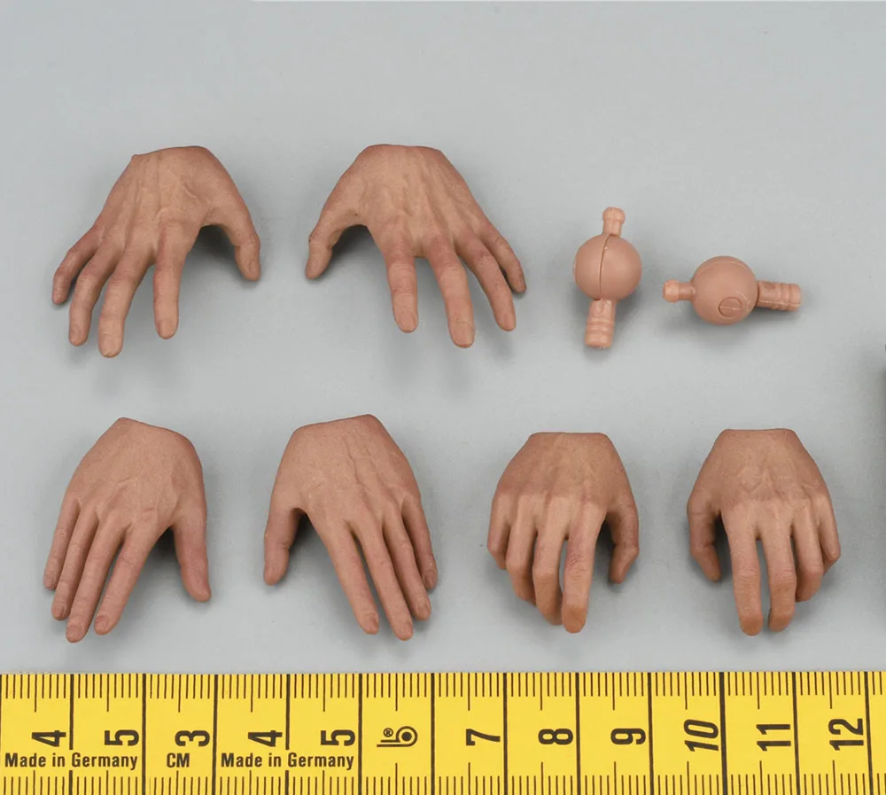 

Hottoys HT TMS038 1/6 Superhero Superpower Series Man Changeable Gloved Hand Models with Connector Fit 12" Action Accessories