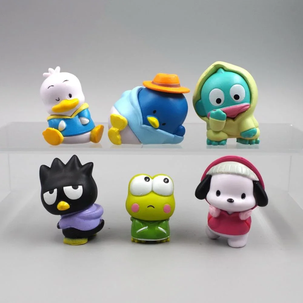Sanrio мультяшная модель Pachacco XO Пингвин Keroppi Аниме Фигурки Коллекция кавайная кукла