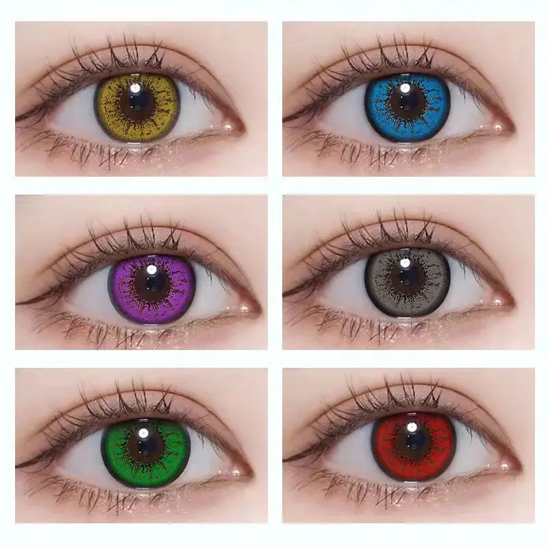 

2pcs/pair Beauty Pupil Lenses Colored Contact lenses Halloween Contacts Lens for Vision Eyecare Color Lens Lentes De Contacto