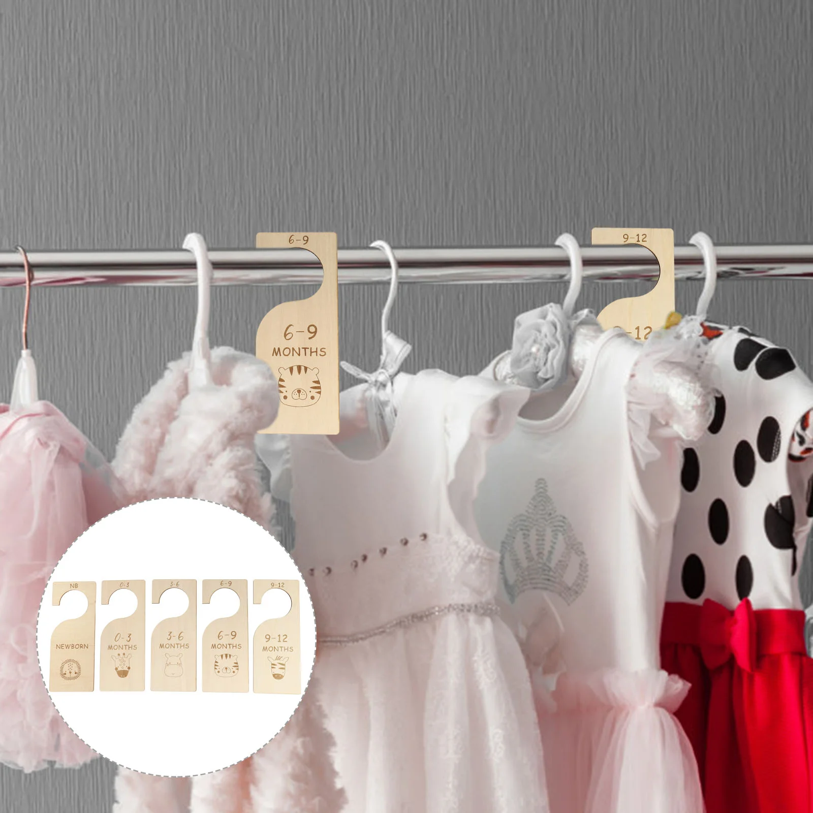 

5 шт., разделители для детской одежды