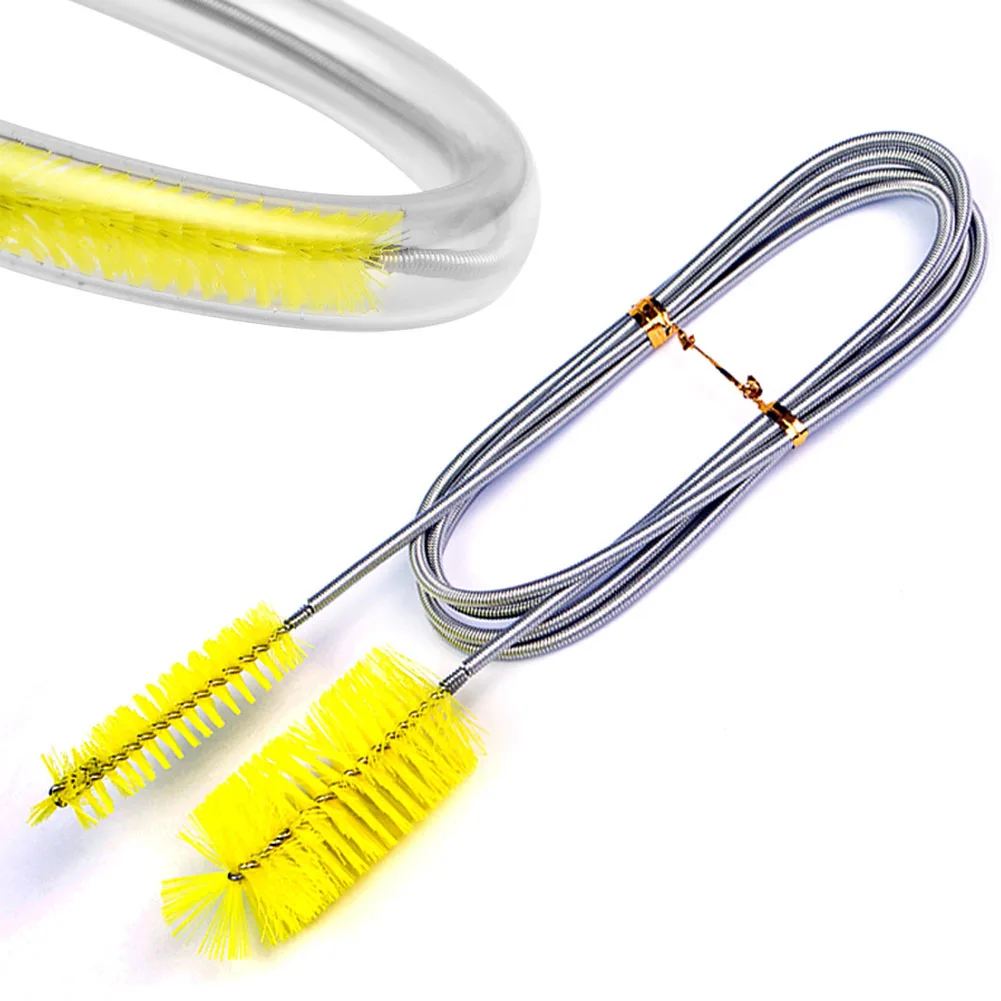 

Aquarium Cleaning Brush Stainless Steel Flexible Bent Tube Brush Water Air Tube Pipe Hose Cleaner Fish Tank Accessories