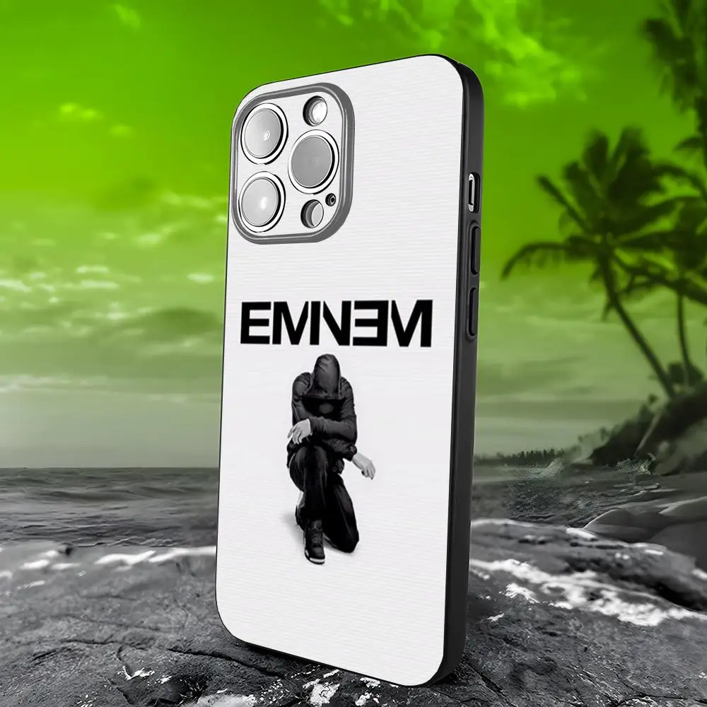 Фото Чехол для телефона Rapper E-Eminem для iPhone 17 15 16 13 Pro Max 14 12 11 Xr X 8 7 6 Plus, роскошная задняя крышка №4