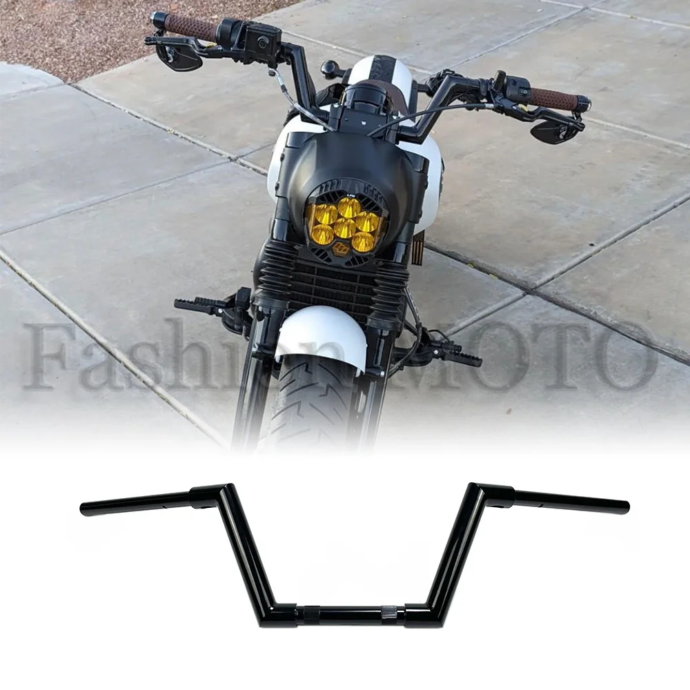 

Motorcycle 1-1/4" inch custom handlebars For Indian Scouts Hussar Bobber Custom Handlebar Steering Wheel