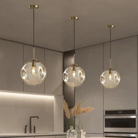 modern hanging lamps for ceiling bedroom living room e27 iron light fixture glass luxury chandeliers home decoration
