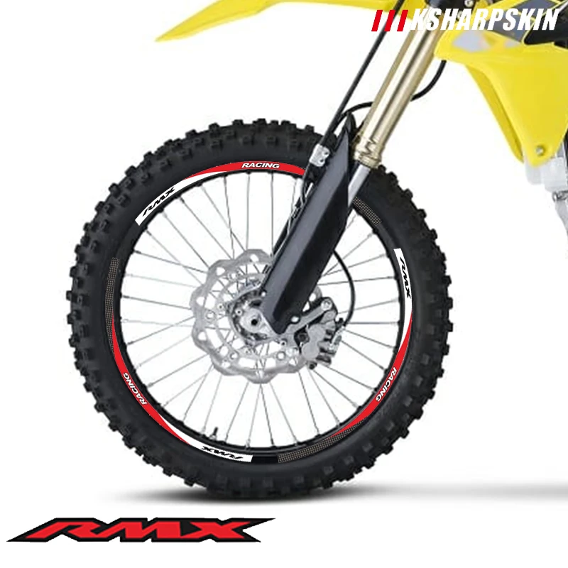 

Светоотражающее внутреннее кольцо для мотоциклетной шины, разноцветные водонепроницаемые наклейки для Suzuki RMX 450Z