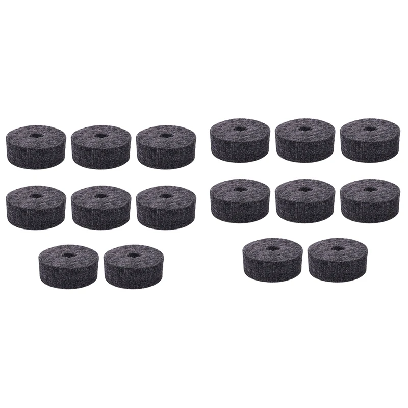 

Round Soft Grey Cymbal Stand Felt Washer Replacement For Drum Set Of 16