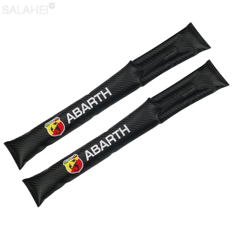 

Carbon Fiber Car Seat Gap Filler Plug Leakproof Protection Strip For Fiat Abarth 124 500 595 Grande Punto Spider 500C 595C 500L