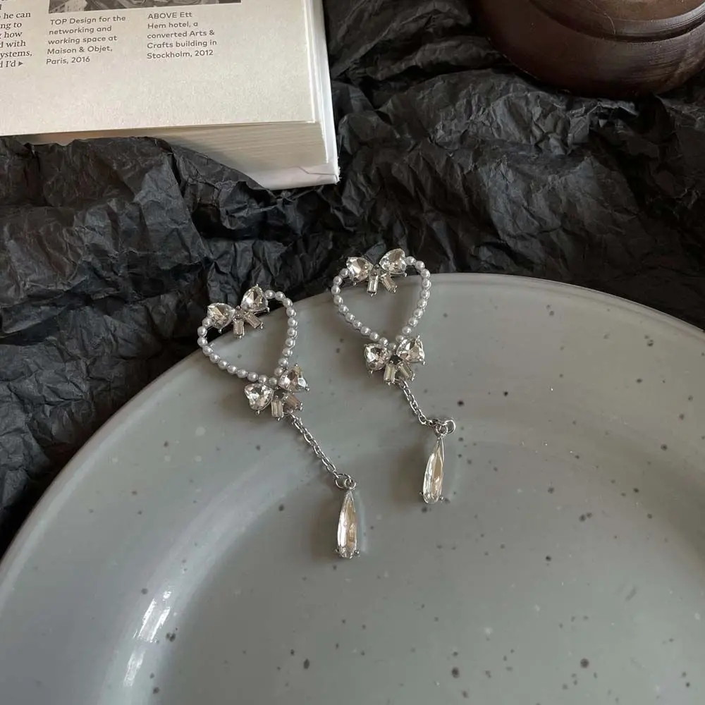 Женские серьги-подвески с жемчугом 1 пара |