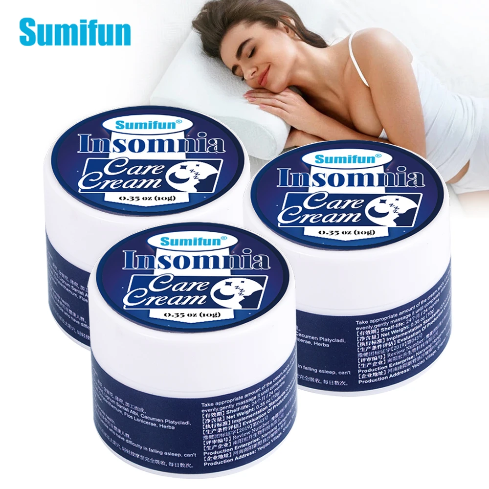 

1/3/5pcs Insomnia Cream Sleepless Improve Sleep Soothe Mood Balm Soothing Relax Help Sleep Cream Relieve Stress Anxiety Ointment