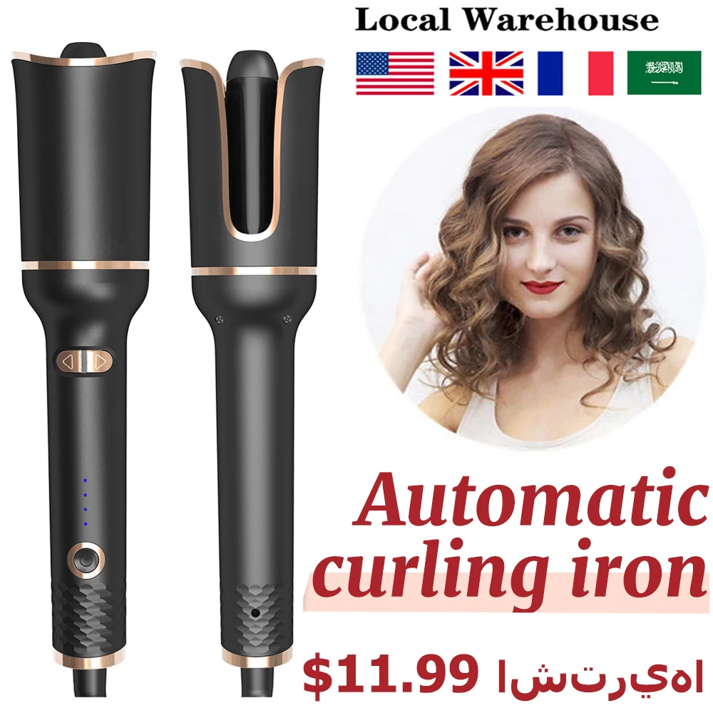 

Magic Curling Hair Curler Auto Rotating Curling Iron Hair Iron Hair Waver Wand Hair Styling Tools Negative Ion Hair Rollers