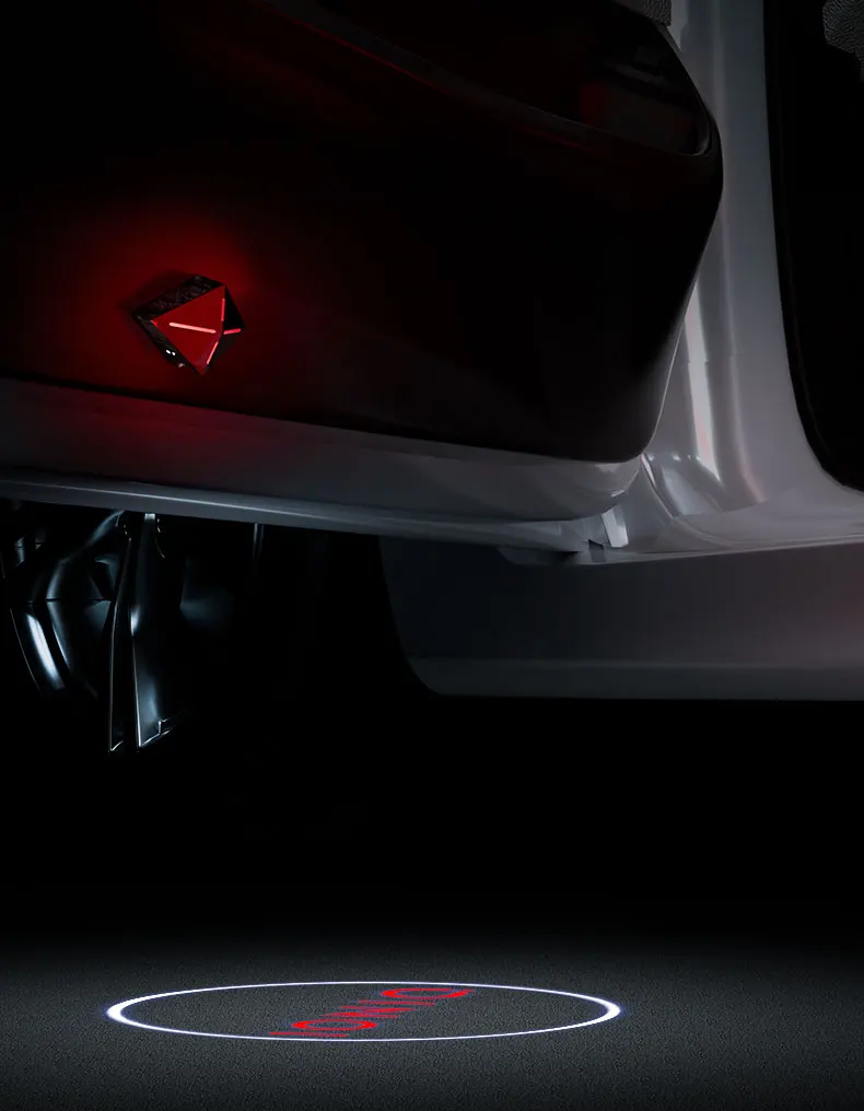 Для Hyundai IONIQ 5 6 7 двери автомобиля Предупреждающий приветственный свет