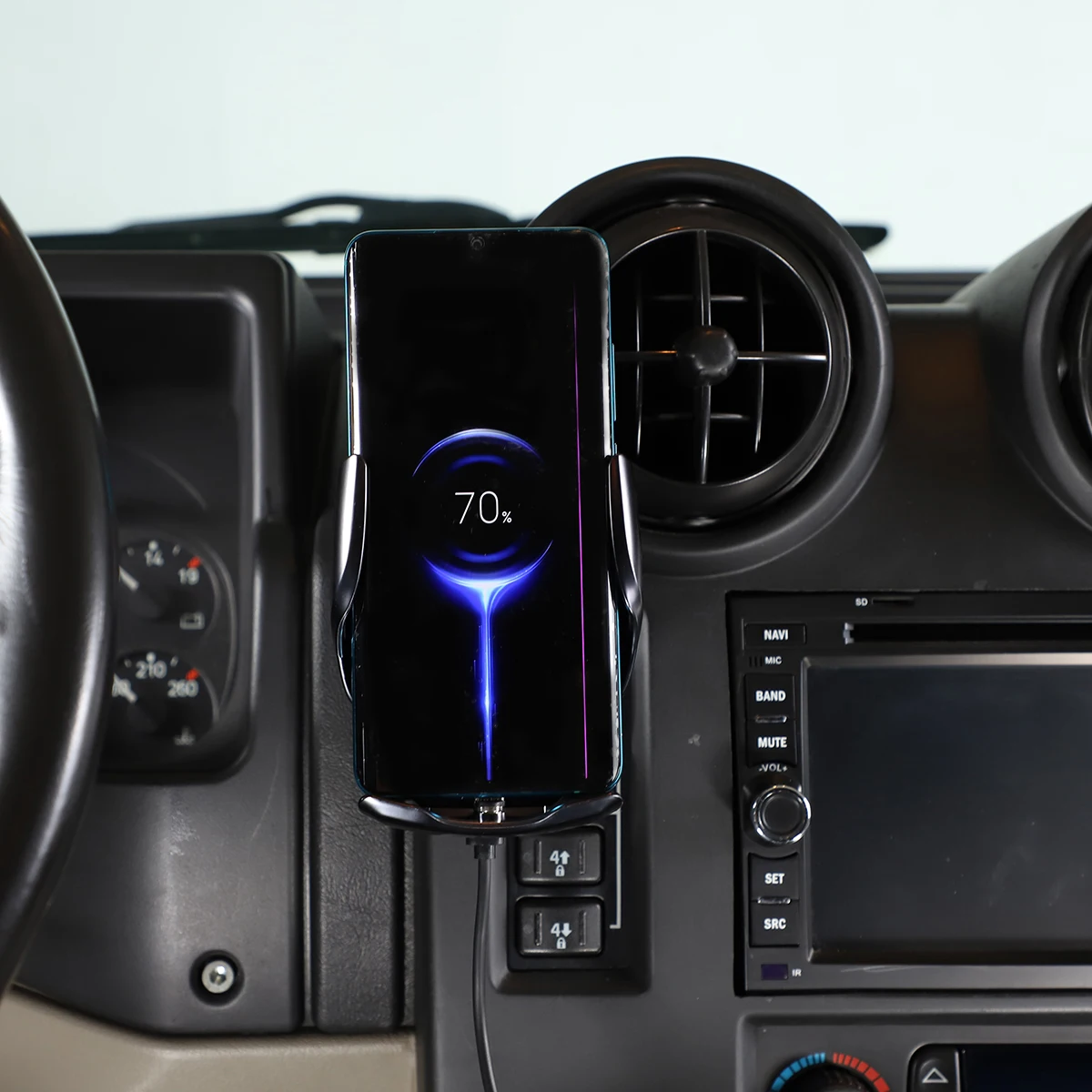 Черный Автомобильный держатель для телефона Hummer H2 2003-2007 из алюминиевого сплава