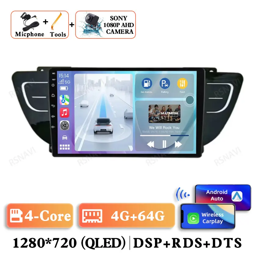 

Автомобильное радио Android 15 для Geely Atlas NL 3 2016-2020 4G LTE Viedo Player BT GPS головное устройство авторадио стерео навигация Qualcomm