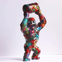 the color diamond bucket gorilla sculpture ornaments packed 1 5kg three sides of the length of not more than 90cm