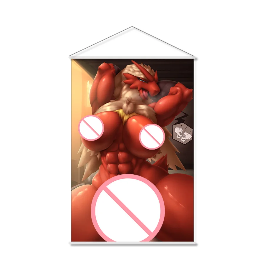 Пушистый Блейзер аниме настенный свиток висячий постер домашний декор живопись