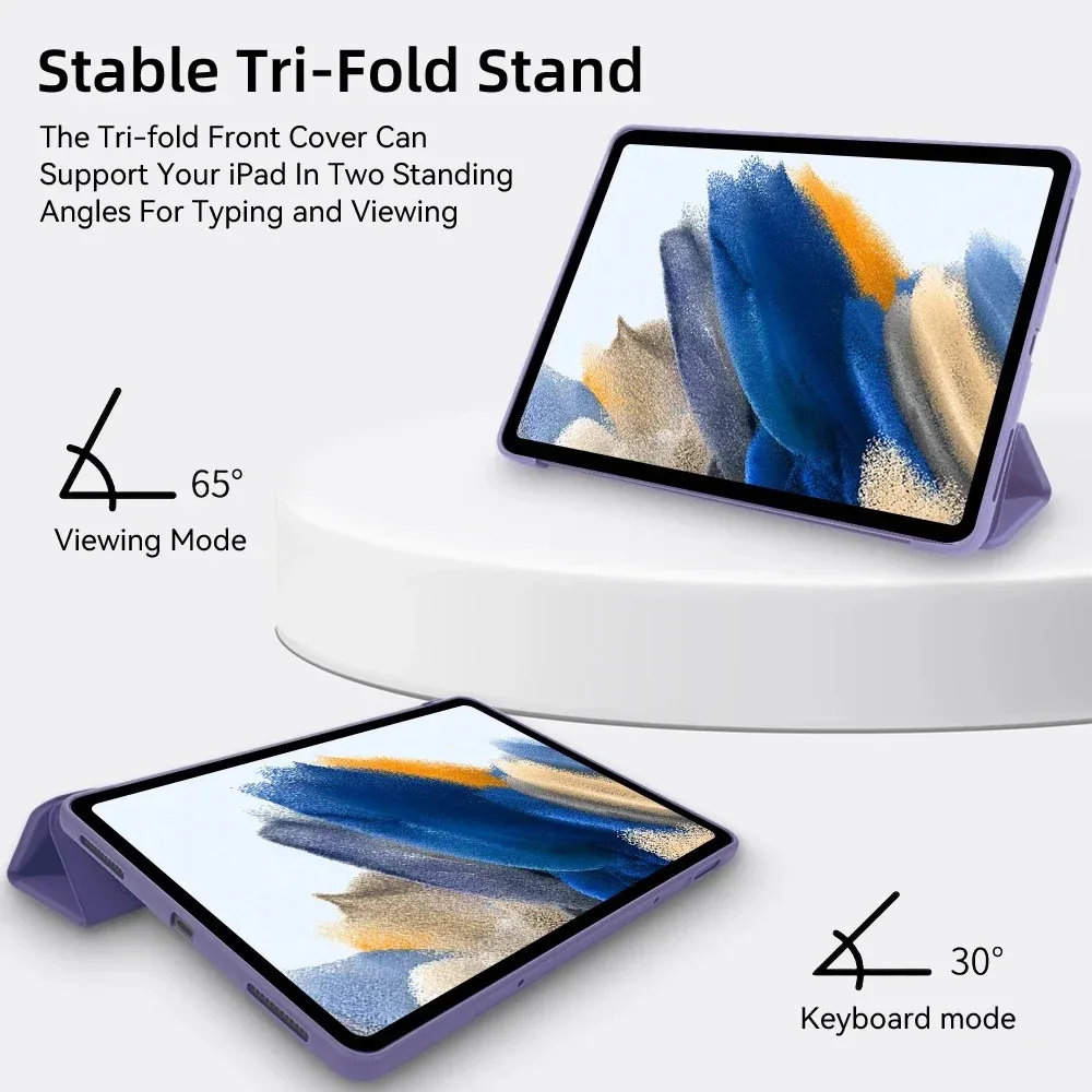 Фото Чехол для планшета Samsung Galaxy для S6 lite Tab A9 A8 A7 S7 S8 S9 и Plus FE Smart Auto Sleep Wake Function Силиконовый чехол №4