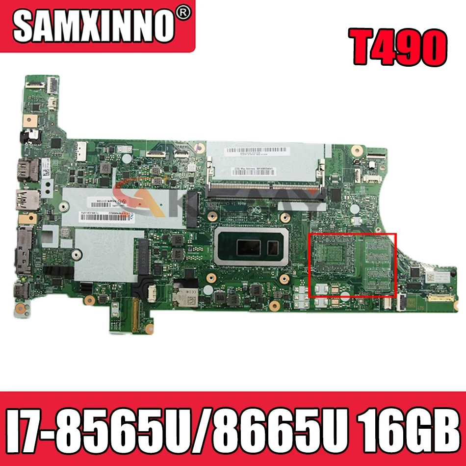 

Для ноутбука Lenovo ThinkPad T490 материнская плата NM-B901 W/ CPU I7-8565U /8665U 16GB RAM FUR 5B20W29465 02HK924 материнская плата