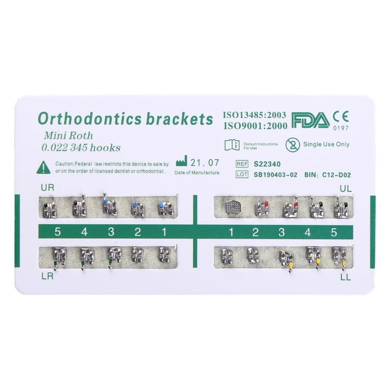 

Демонстрационные зубные детали Mini для Mbt 0,022 дюйма 345 Хо, Прямая поставка