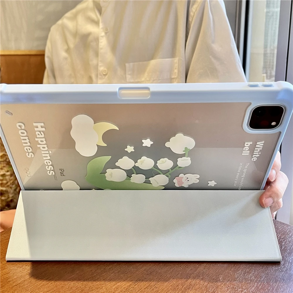 

Планшет Bellflower Bunny для IPad Air 5 4 IPad Pro 2021, чехол для IPad 10,5 IPad 7 8 9 Th IPad Mini 6 IPad 10th 2022