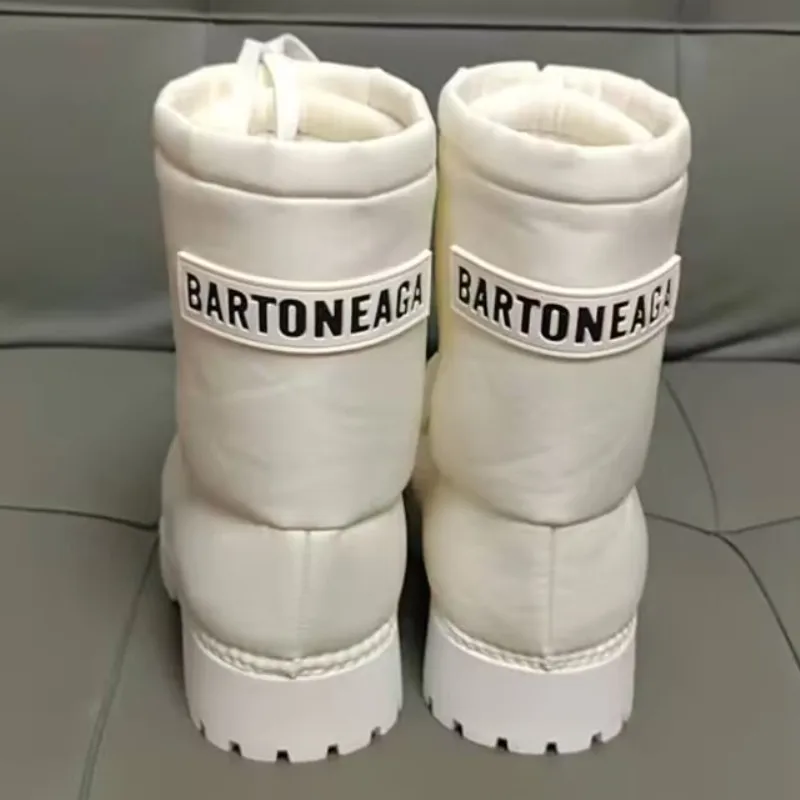 2024 новые зимние женские уличные лыжные ботинки на платформе с большой головкой и