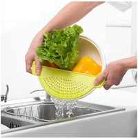 heat resistant plastic drainer strainers pot funnel half moon shape food filter board sieve draining with handle