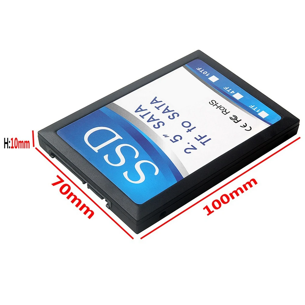 2 5-дюймовая карта адаптера 4 TF-SATA самодельный твердотельный накопитель SSD для