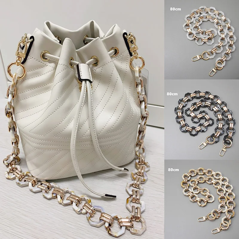 

Fashion Woman Handbag Accessory Chain Detachable Replacement Shoulder Strap Women DIY Shoulder Clutch Resin Chains Decoration