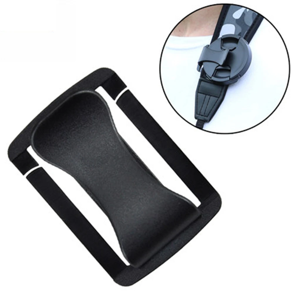2pcs Secure Clamp Holder Solid Anti Lost Stable Outdoor Universal Camera Strap Keeper Lens Cap Clip Tool Buckle Backpack Mini