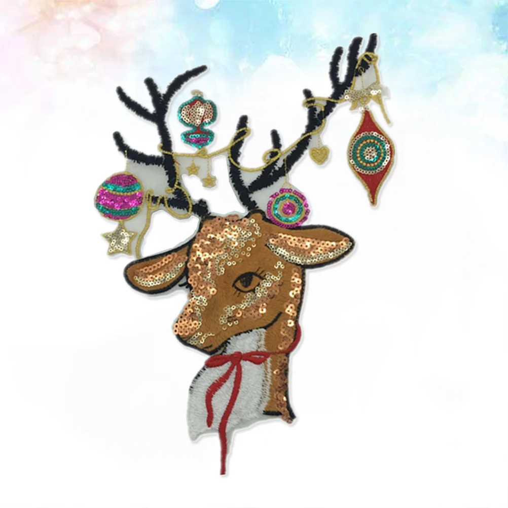 

On Iron Embroidered Sewing Clothpatch Sew Christmas Embroidery Jeans Decorative Badges Jackets Christams Appliques Diy Sticker