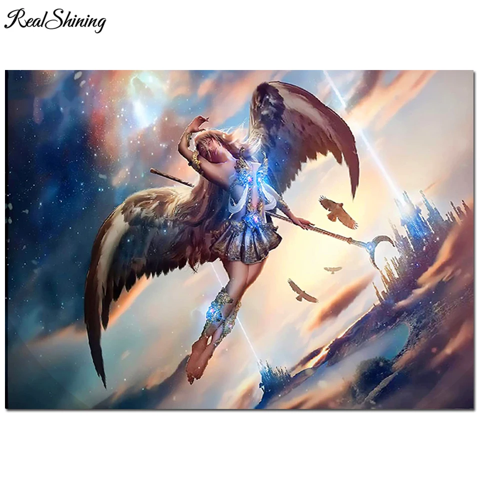 

Алмазная живопись греческой мифологии, Бог войны, полная 5d алмазная вышивка, мозаика, ангел, девушка, пазл стразы, домашний декор T1705