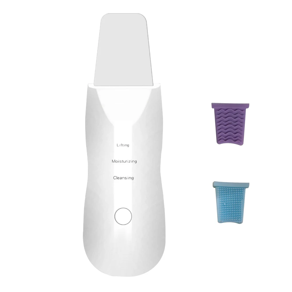 

Скребок ультразвуковой для кожи лица, инструмент для подтяжки пор, ионизации акне, удаления черных точек, зарядка через USB, для красивого пилинга